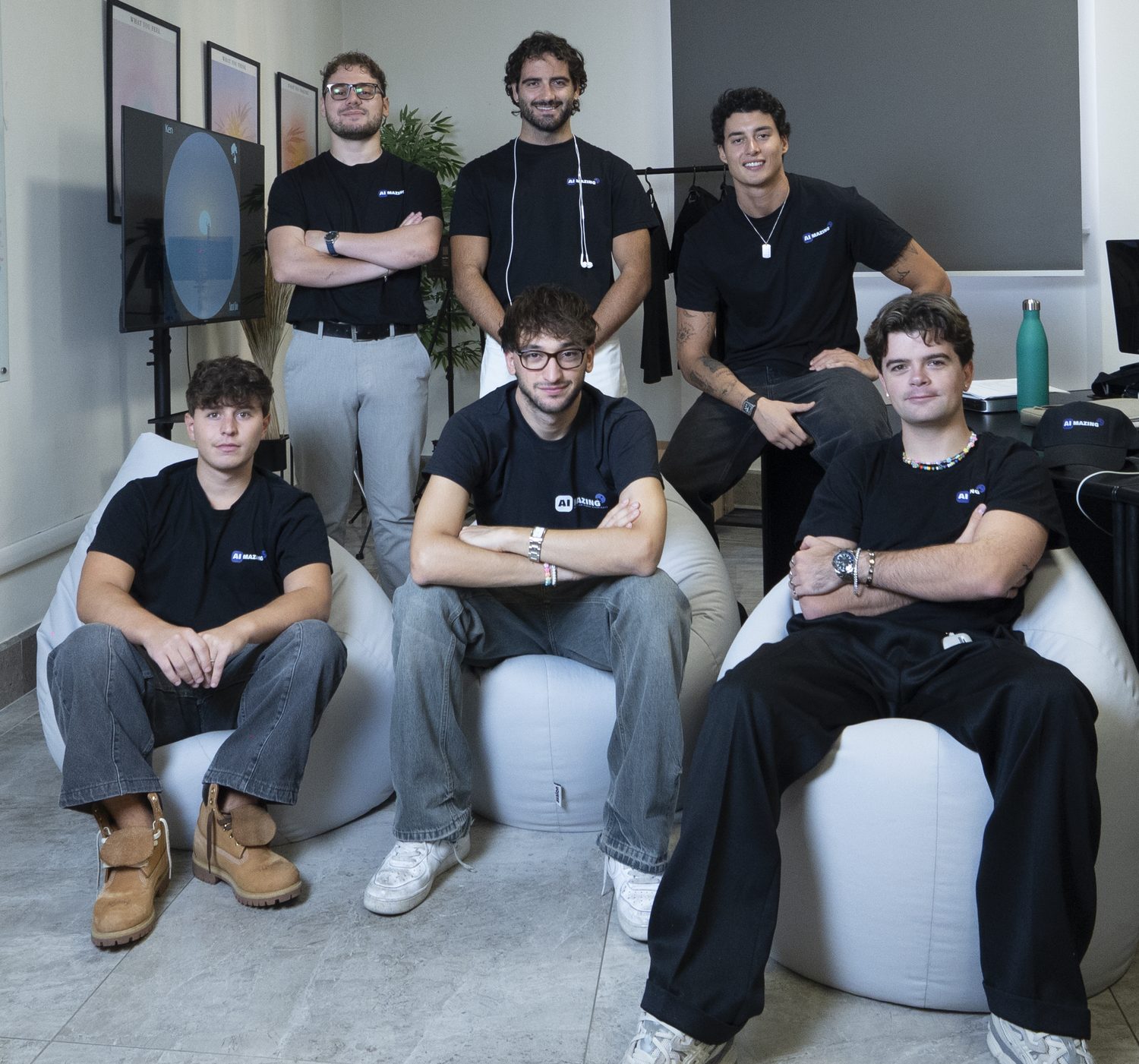 Il team Aimazing nella sede di Terni